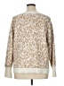 Ann Taylor LOFT Animal Print Tan Pullover Sweater Size XL - photo 2