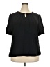 Blooming Jelly Black Short Sleeve Blouse Size XXL - photo 1