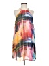 Express 100% Polyester Graphic Multi Color Pink Cocktail Dress Size XS - photo 1