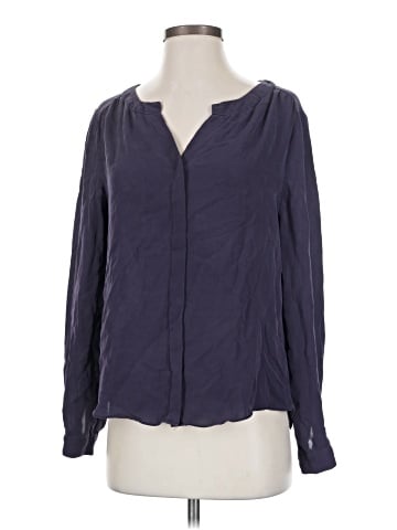 T. Babaton Long Sleeve Silk Top (view 1)