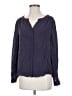 T. Babaton 100% Silk Blue Long Sleeve Silk Top Size S - photo 1