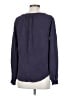 T. Babaton 100% Silk Blue Long Sleeve Silk Top Size S - photo 2