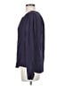 T. Babaton 100% Silk Blue Long Sleeve Silk Top Size S - photo 5