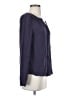 T. Babaton 100% Silk Blue Long Sleeve Silk Top Size S - photo 4
