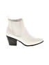 Just Fab Ivory Ankle Boots Size 8 - photo 1