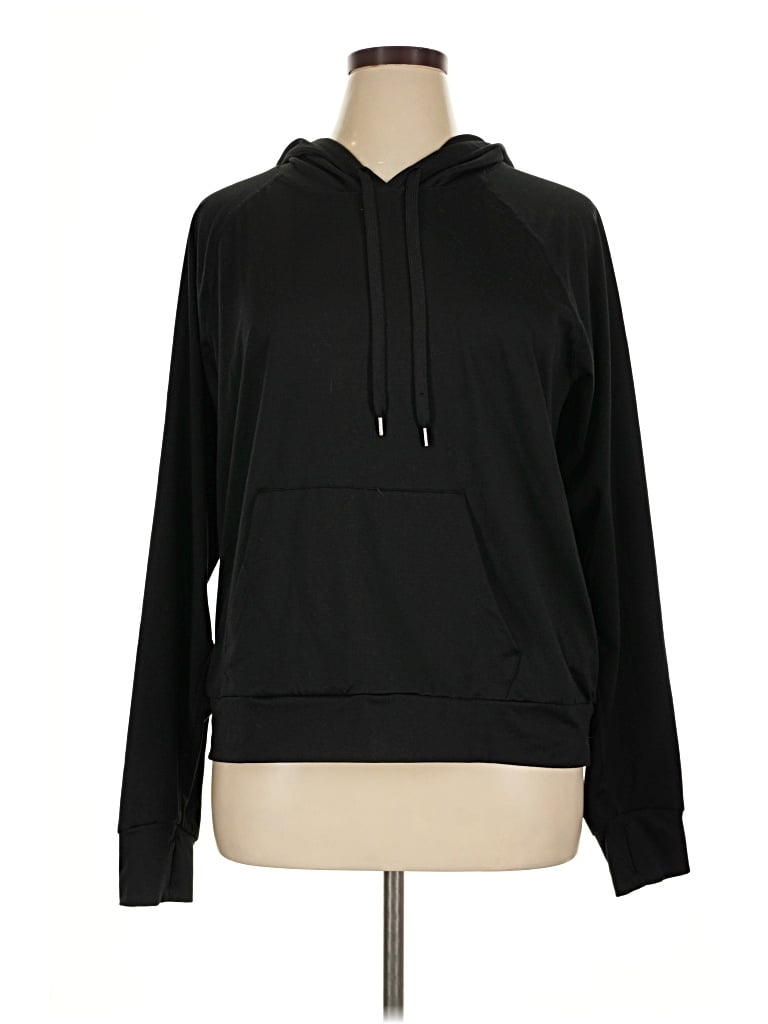 Pre-owned Quince Pullover Hoodie In Black