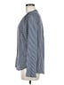 Zara Basic 100% Polyester Stripes Blue Long Sleeve Blouse Size M - photo 5