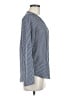 Zara Basic 100% Polyester Stripes Blue Long Sleeve Blouse Size M - photo 4
