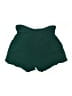 Sparkle & Fade 100% Rayon Solid Green Shorts Size 10 - photo 2