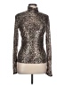 Jonathan Simkhai Metallic Silver Long Sleeve Blouse Size L - photo 1