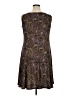 Perceptions Paisley Purple Brown Cocktail Dress Size 0X - photo 2