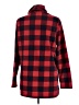 Lands' End 100% Polyester Checkered-gingham Red Turtleneck Sweater Size M - photo 2