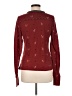 DR2 Burgundy Long Sleeve Blouse Size M - photo 2