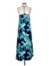 Ann Taylor LOFT 100% Polyester Tropical Floral Graphic Blue Casual Dress Size XS - photo 2
