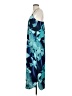 Ann Taylor LOFT 100% Polyester Tropical Floral Graphic Blue Casual Dress Size XS - photo 5