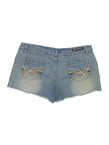 Red Rivet Denim Shorts (view 2)