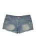 Red Rivet Stars Blue Denim Shorts Size 17 - photo 1