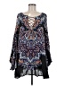 Free People 100% Rayon Blue Long Sleeve Blouse Size XS - photo 1