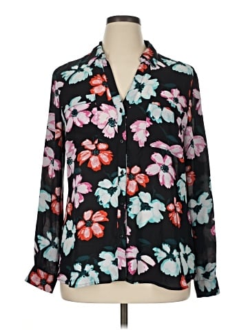 Candie's Long Sleeve Blouse (view 1)