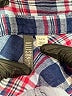 Allison Joy 100% Cotton Plaid Blue Long Sleeve Button-Down Shirt Size L - photo 7