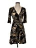 Veronica M. Print Black Cocktail Dress Size XS - photo 1