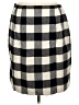 Talbots Checkered-gingham Gray Wool Skirt Size 16 - photo 2