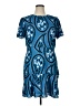 Ann Taylor 100% Polyester Paisley Blue Casual Dress Size 16 (petite) - photo 1