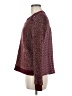 Miss Me Tweed Burgundy Pullover Sweater Size S - photo 5