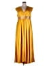 Assorted Brands 100% Polyester Gold Cocktail Dress Size 3X (estimated) - photo 1