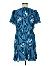 Ann Taylor 100% Polyester Paisley Blue Casual Dress Size 16 (petite) - photo 2