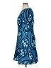 Ann Taylor 100% Polyester Paisley Blue Casual Dress Size 16 (petite) - photo 5
