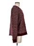 Miss Me Tweed Burgundy Pullover Sweater Size S - photo 4