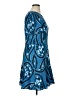 Ann Taylor 100% Polyester Paisley Blue Casual Dress Size 16 (petite) - photo 4
