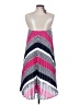 Max and Cleo 100% Polyester Chevron-herringbone Stripes Blue Pink Casual Dress Size XS - photo 2