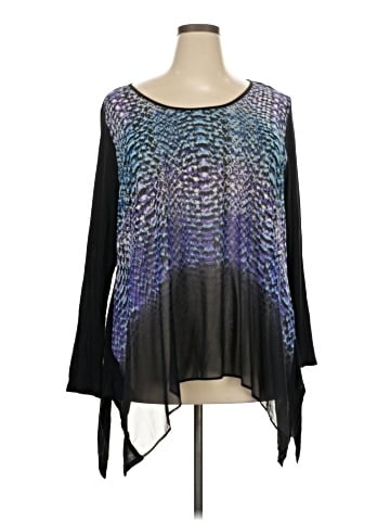 Karen Kane Long Sleeve Blouse (view 1)