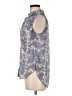 H&M Paisley Blue Sleeveless Button-Down Shirt Size 6 - photo 5