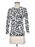 Merona 100% Cotton Animal Print White Pullover Sweater Size S - photo 1
