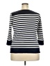Anne Klein Sport 100% Cotton Stripes Blue Pullover Sweater Size XXL - photo 2
