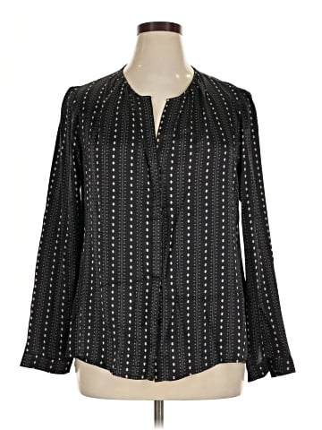 Ecru Long Sleeve Blouse (view 1)