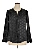 Ecru Black Long Sleeve Blouse Size XL - photo 1
