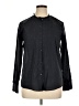 Ecru 100% Cotton Polka Dots Black Long Sleeve Button-Down Shirt Size XL - photo 1