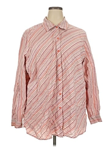 White Stag Long Sleeve Button-Down Shirt (view 1)