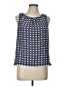 Vineyard Vines 100% Polyester Blue Sleeveless Blouse Size 10 - photo 1