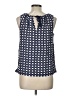 Vineyard Vines 100% Polyester Blue Sleeveless Blouse Size 10 - photo 2