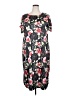 Koret 100% Polyester Tropical Black Casual Dress Size 2X - photo 1