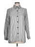 Prophecy Houndstooth Silver Long Sleeve Button-Down Shirt Size 12 - photo 1