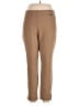 Rafaella Solid Brown Active Pants Size 1X - photo 1