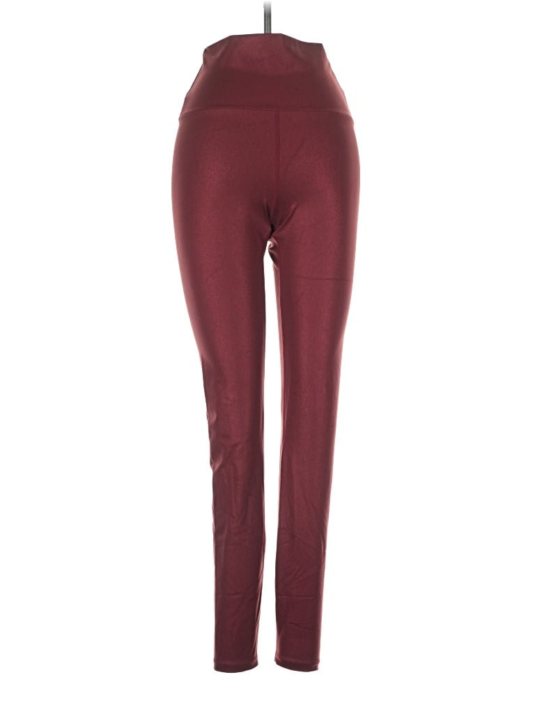 Pre-owned Beach Riot Active Pants In Burgundy