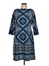 Wisp Paisley Blue Casual Dress Size 10 - photo 1