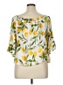Unique Spectrum Yellow 3/4 Sleeve Blouse Size 1X - photo 2